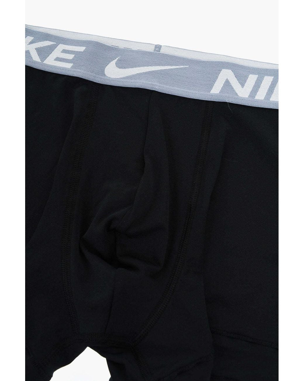 Nike Black Dri-Fit Elastic-Waistband Boxers 3-Pack for men