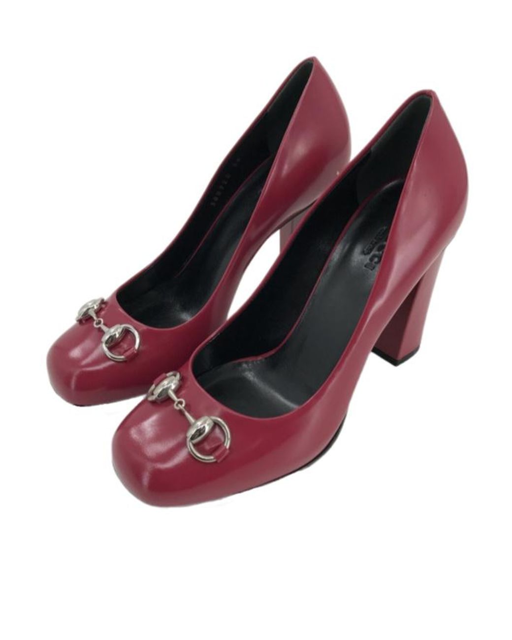 Gucci Red Thick Heels
