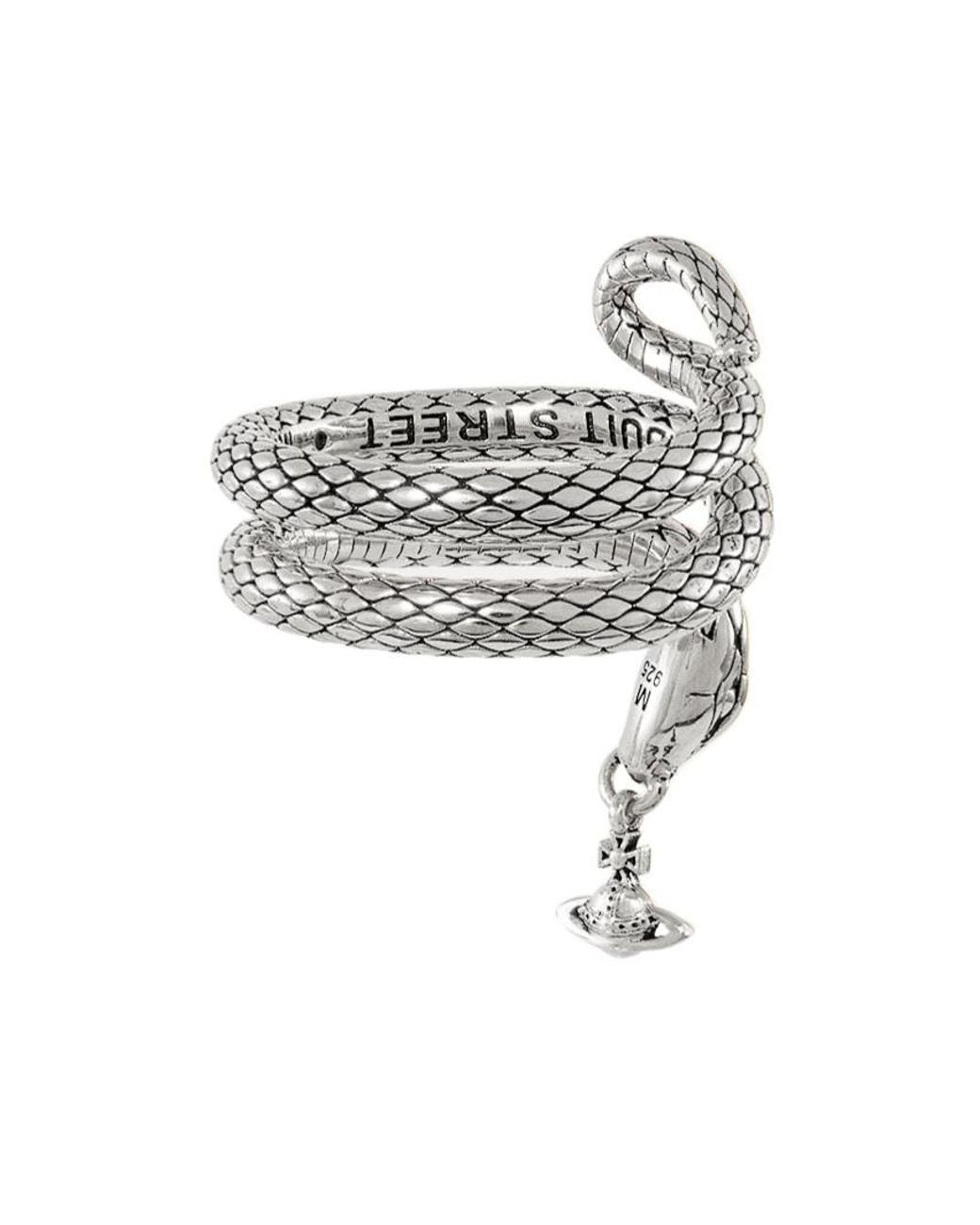 Vivienne Westwood White Albane Coil Ring