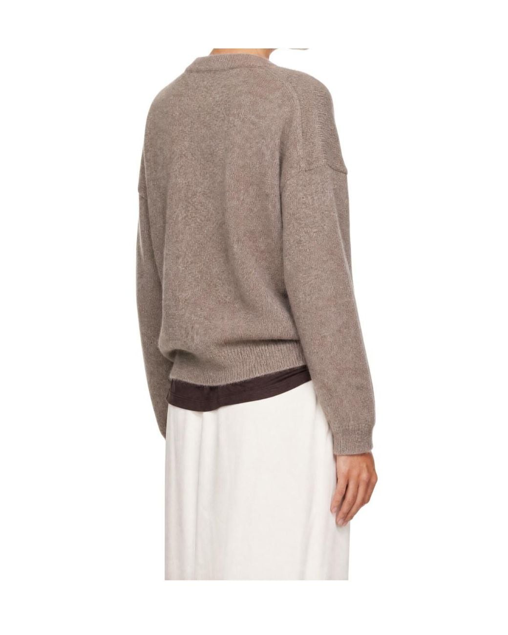 Loulou de Saison Natural Crew-Neck Long-Sleeve Sweater