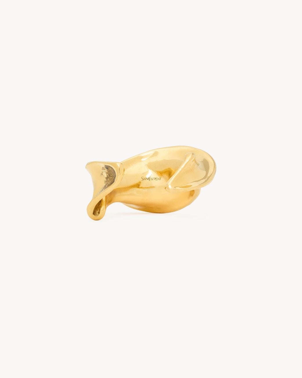 Saint Laurent Metallic Wavy Cuff