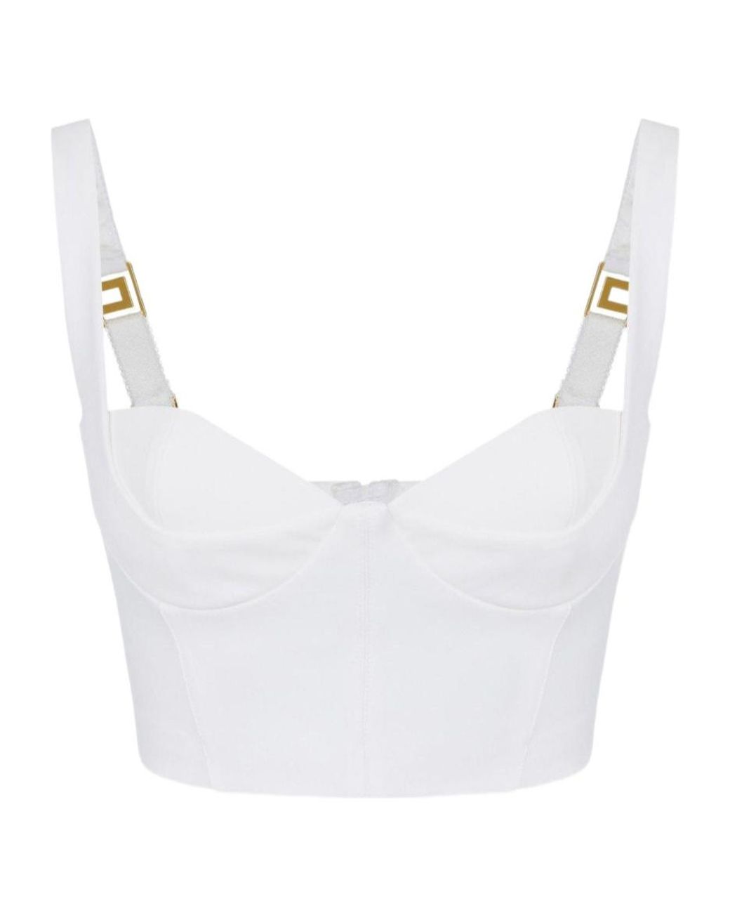 Elisabetta Franchi White Technical Fabric Top