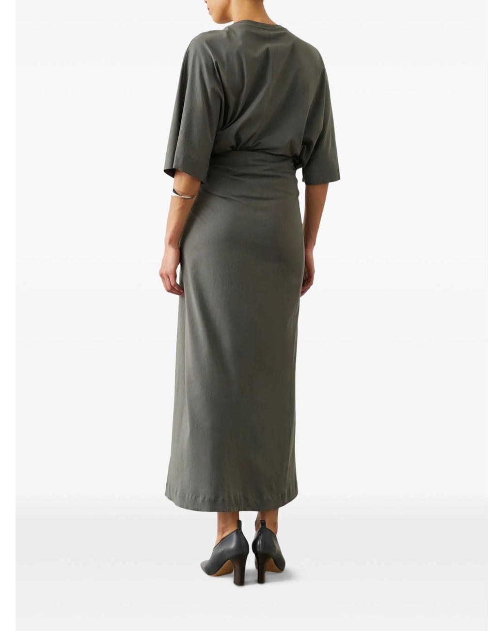 Soeur Green Pleated Waist Skirt