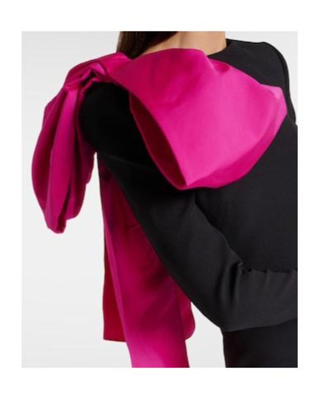 Safiyaa Multicolor Ines Bow-Detail Faille Gown