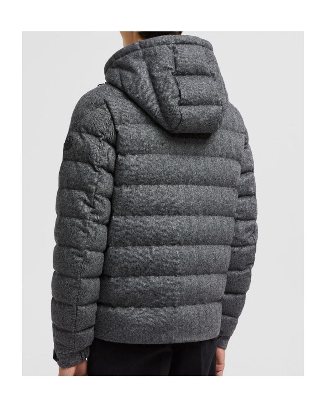 Moncler Black Arneb Zip-Up Short Padded Jacket for men