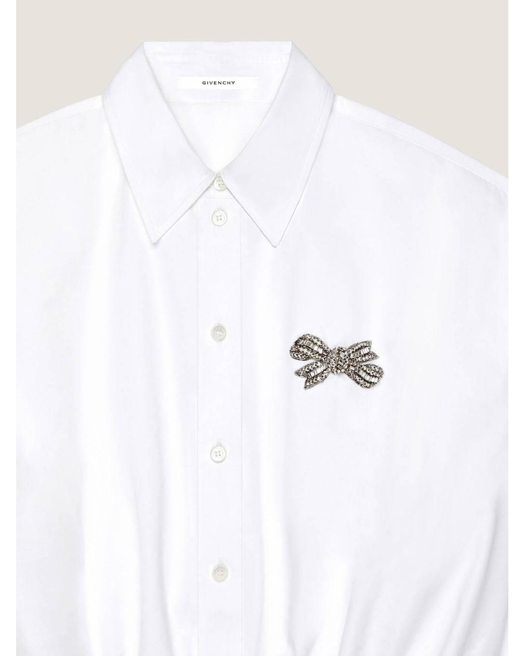 Givenchy White Cropped Shirt