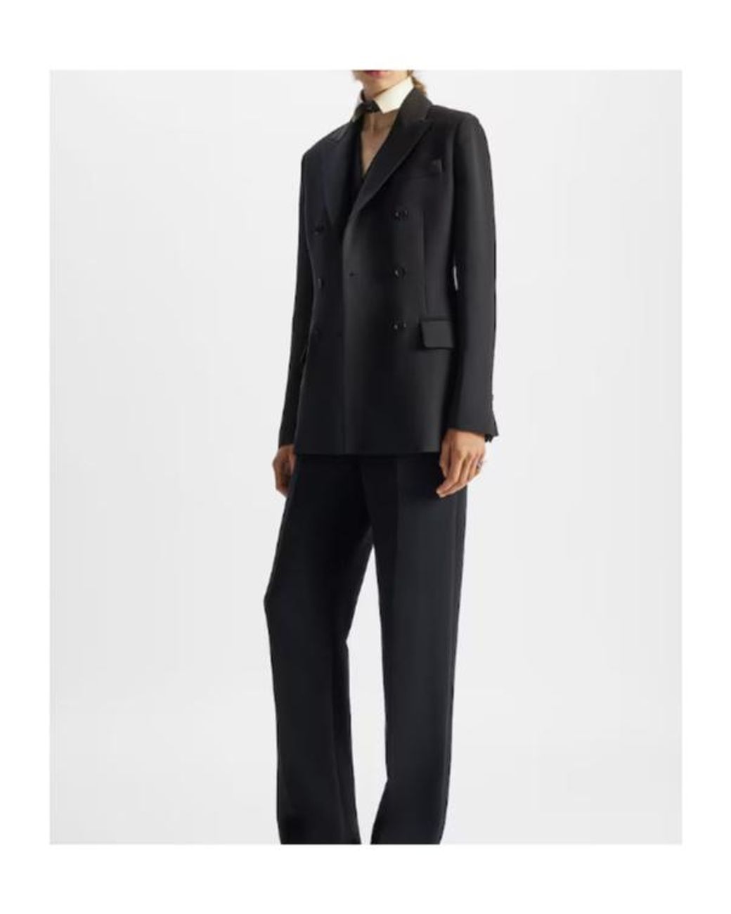 Fendi Black Double-Breasted Tailored Blazer