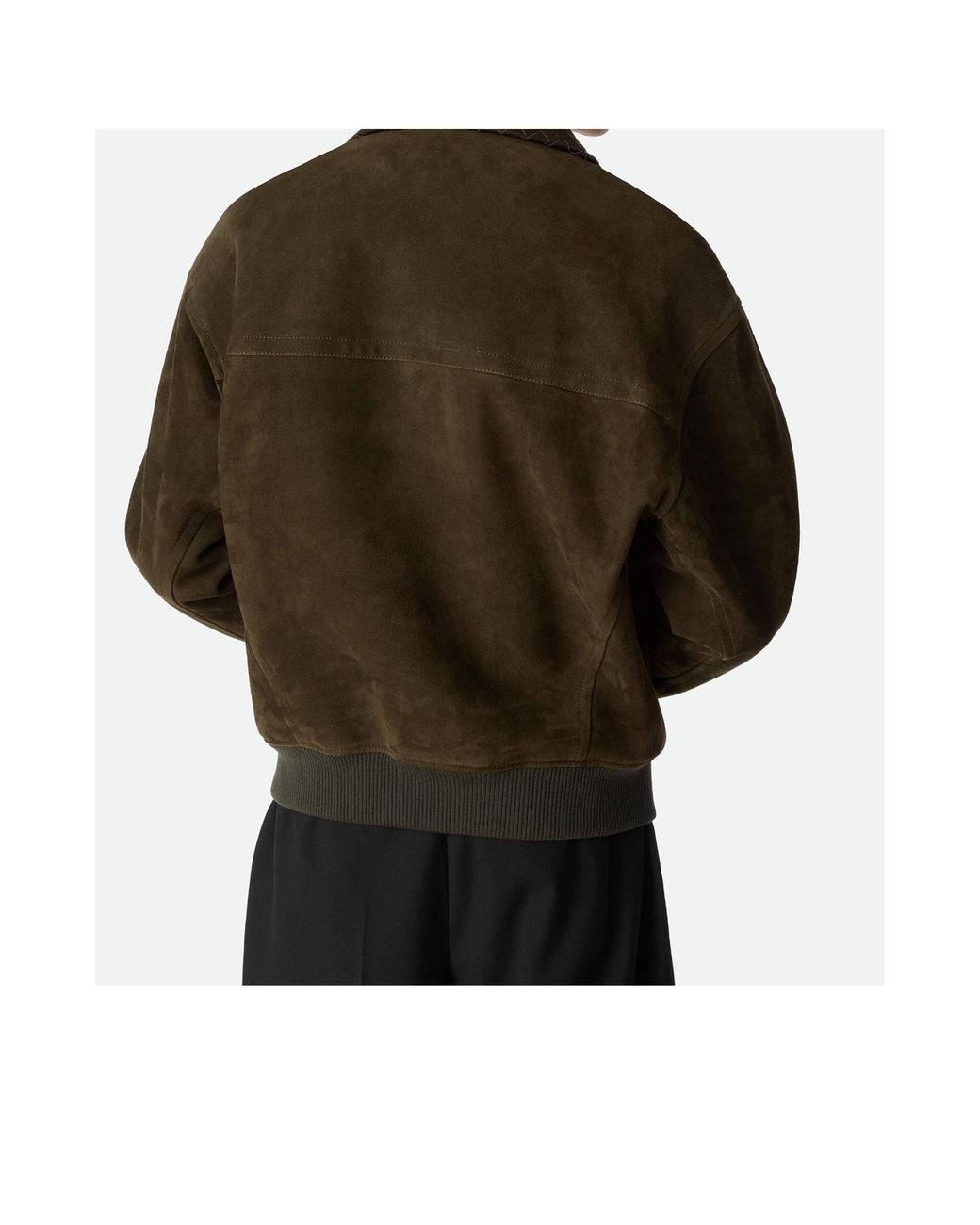 Bottega Veneta Green Suede Leather Blouson for men