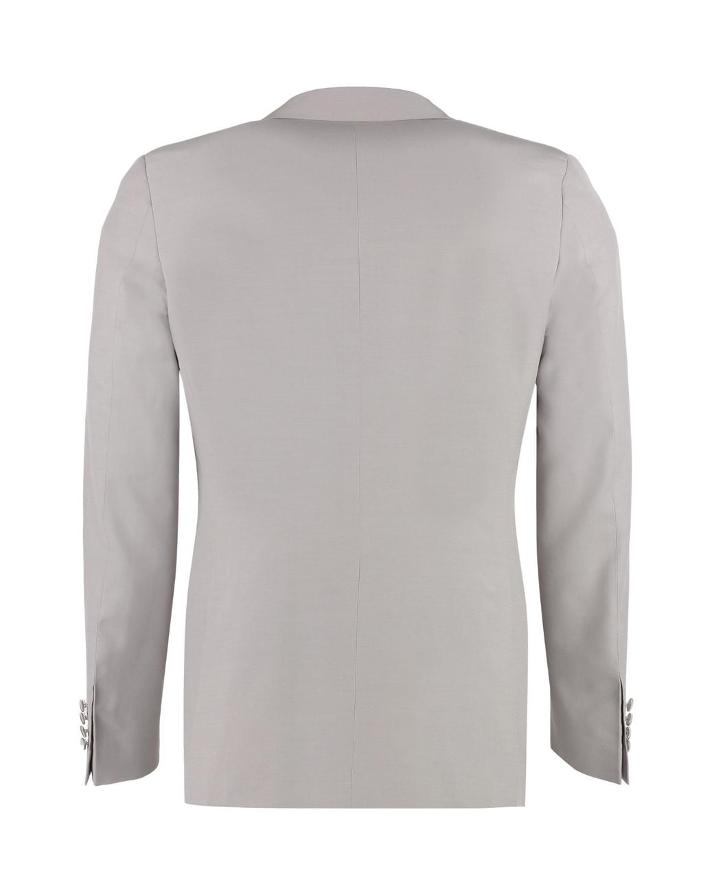 Canali Gray Satin Lapel Two-Piece Suit for men