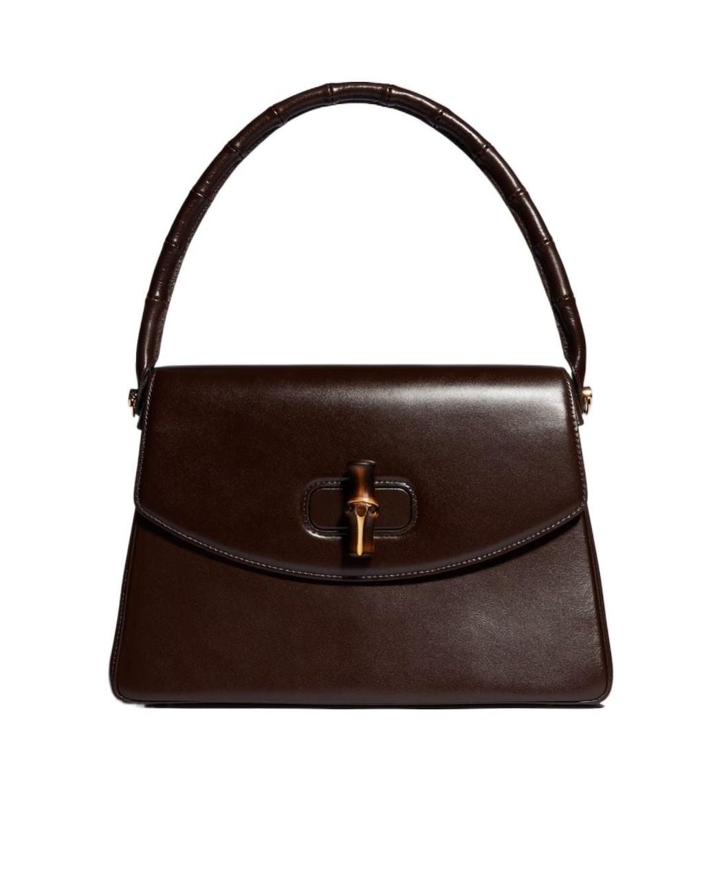 Gucci Brown Bamboo Vendetta Medium Top Handle Bag