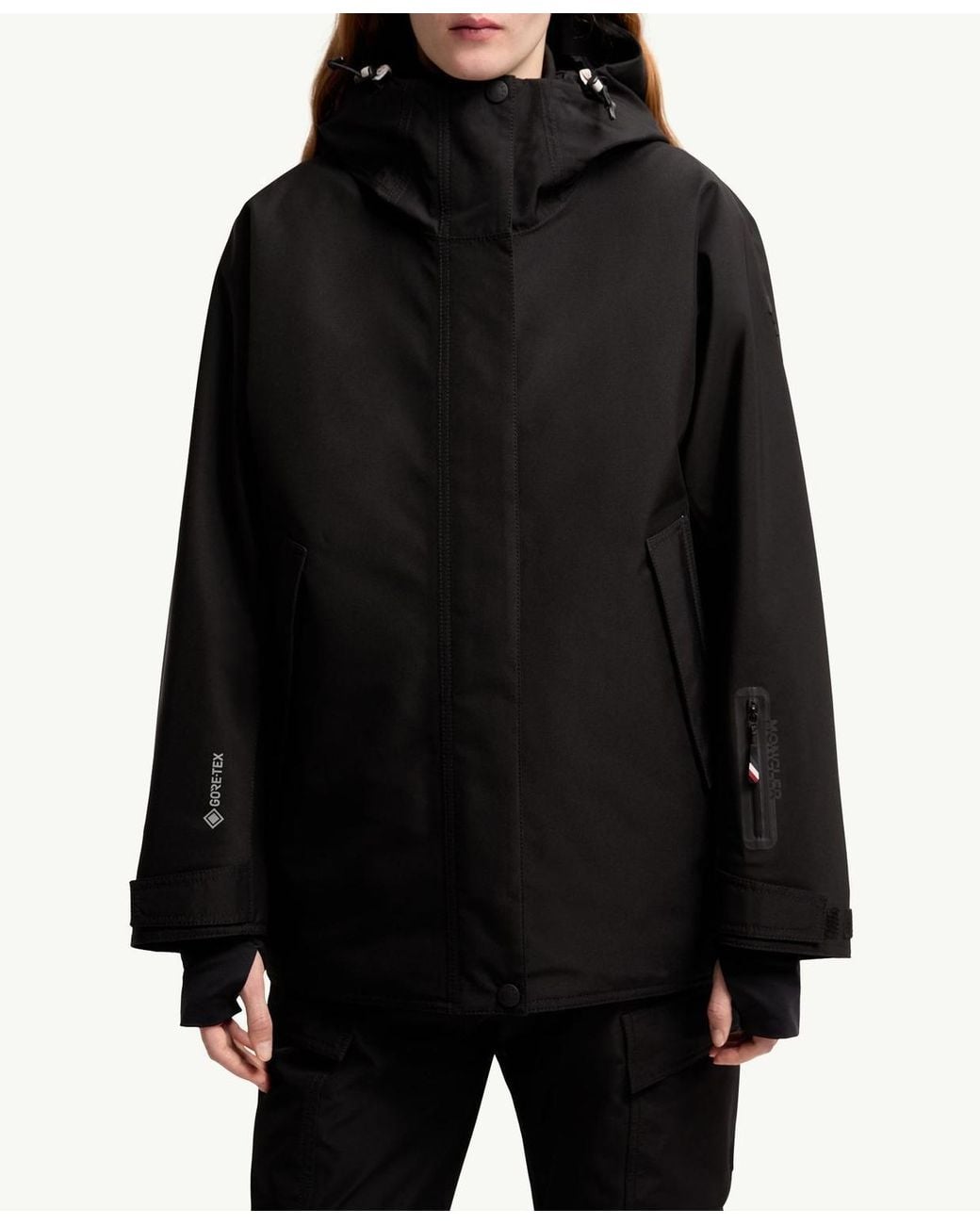Moncler Black Bwindis Hooded Goretex Laminate Insulated Ski Jacket