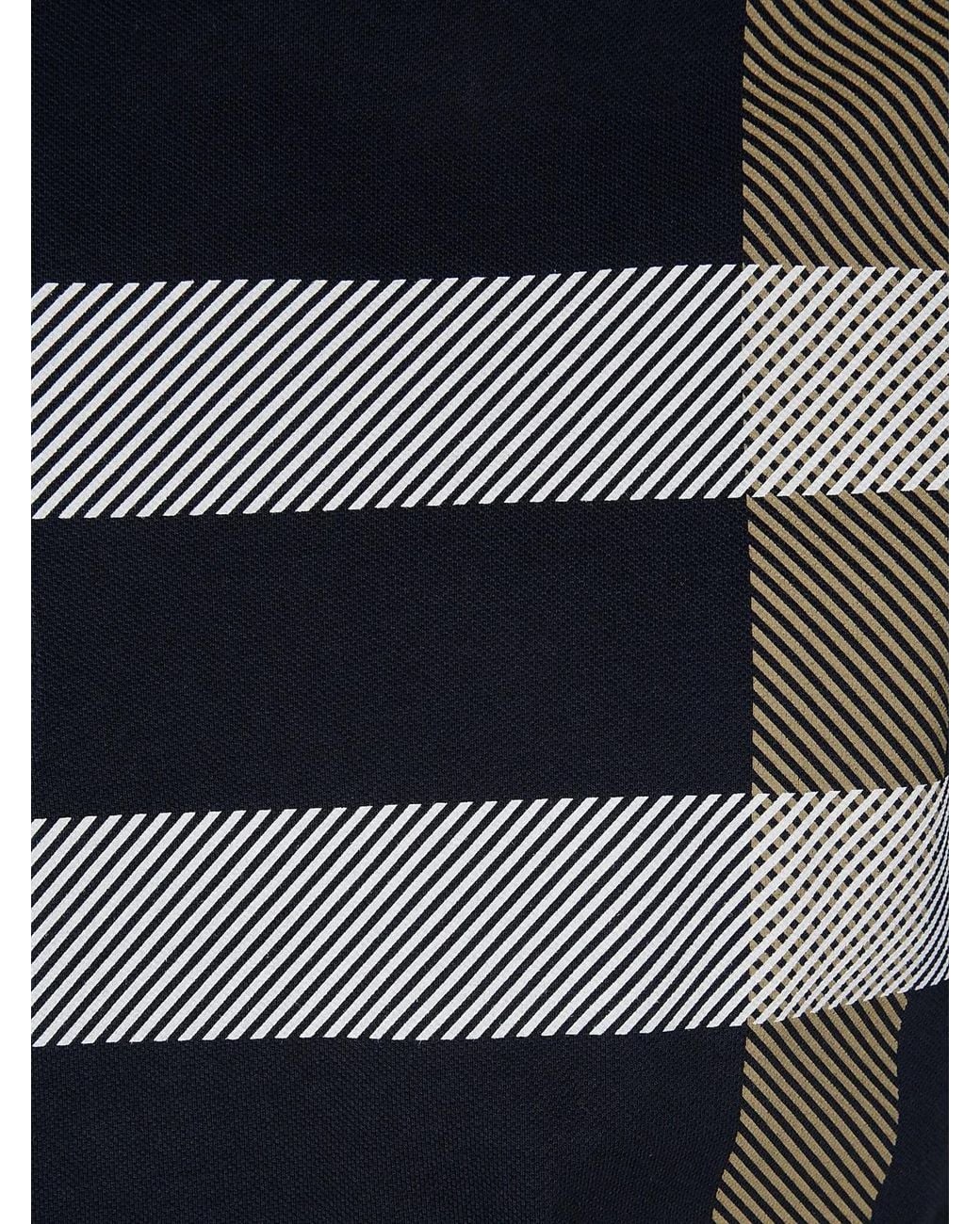 Barbour Black Checkered Polo Shirt