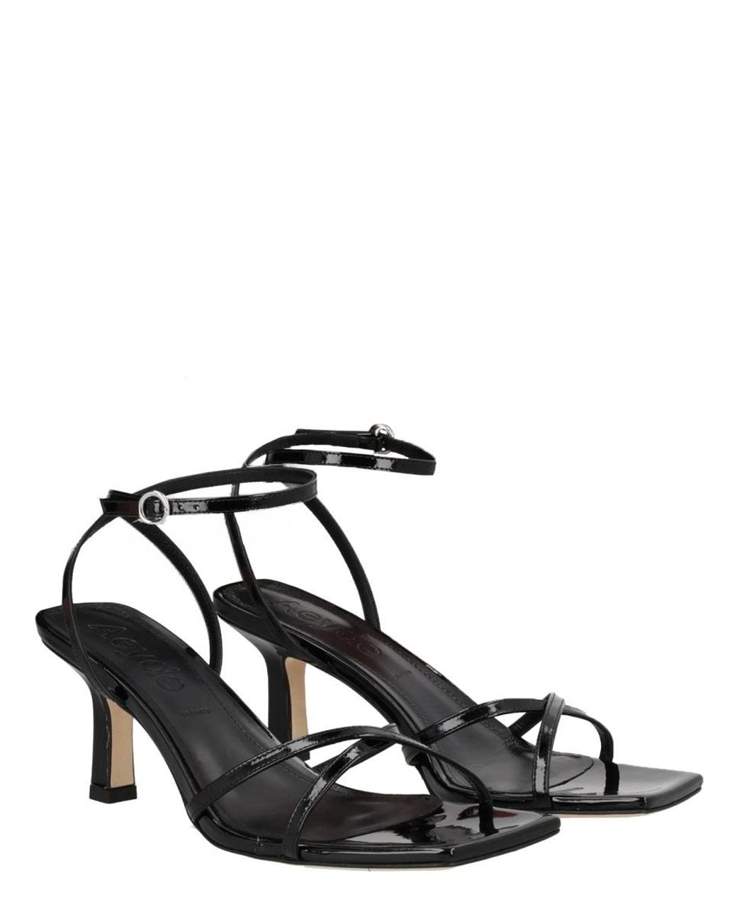 Aeyde Black Edith Sandals