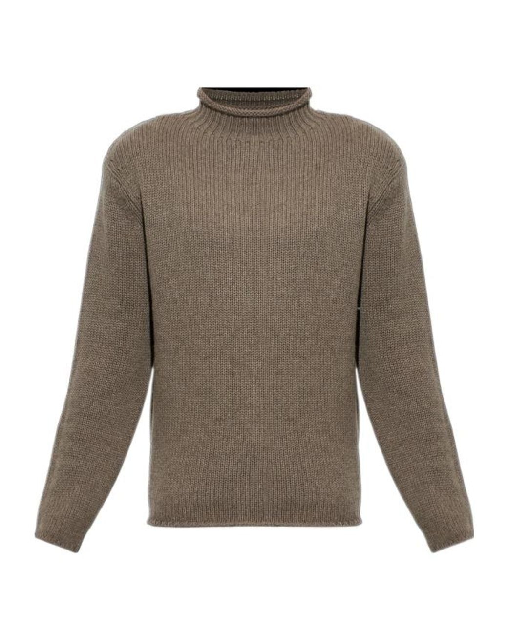 Lisa Yang Multicolor Sylvan Mock-Neck Knitted Sweater for men