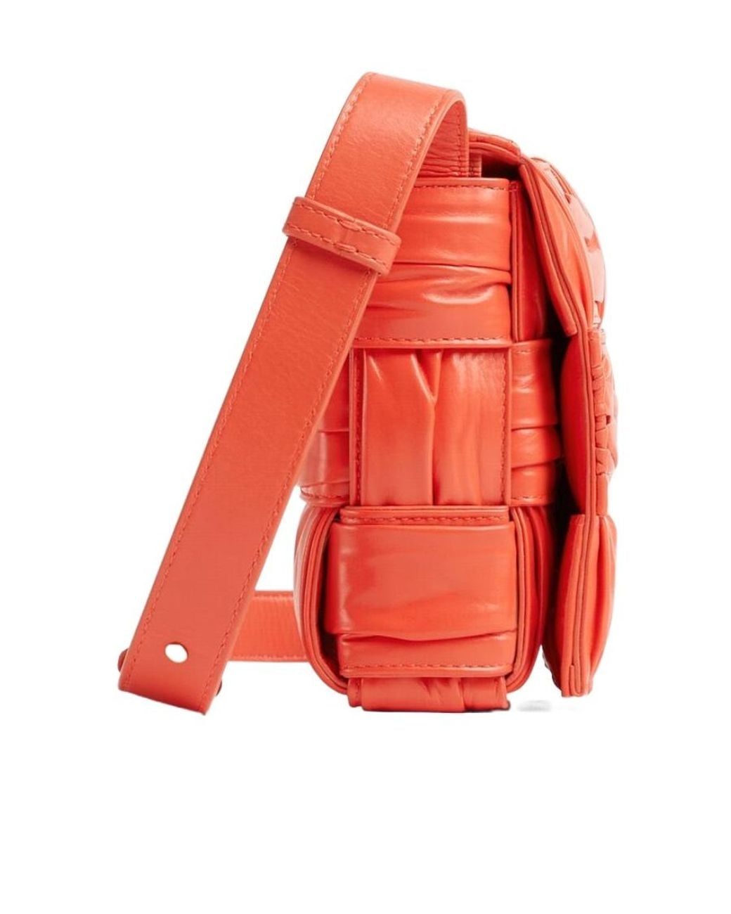 Bottega Veneta Red Cassette Cross-Body Bag