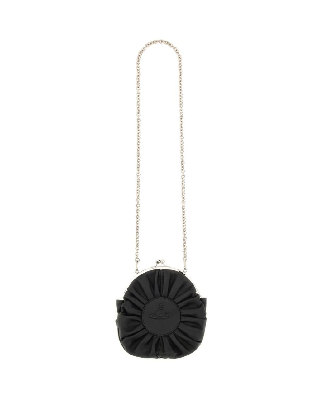Vivienne Westwood Black Rosie Circle Frame Crossbody Bag