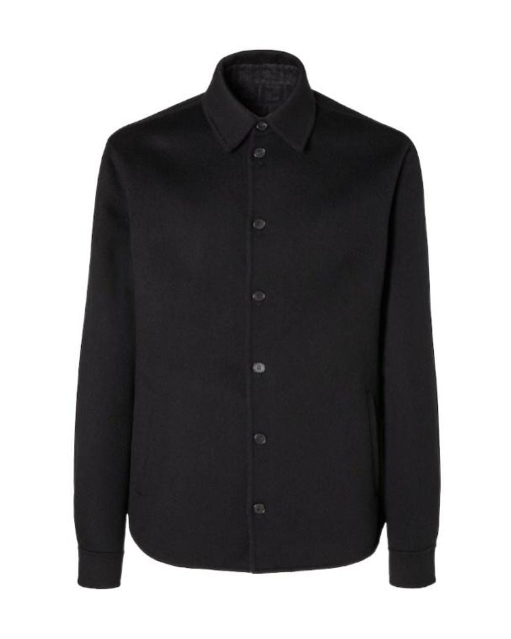 Fendi Black Long Sleeved Buttoned Blouson for men