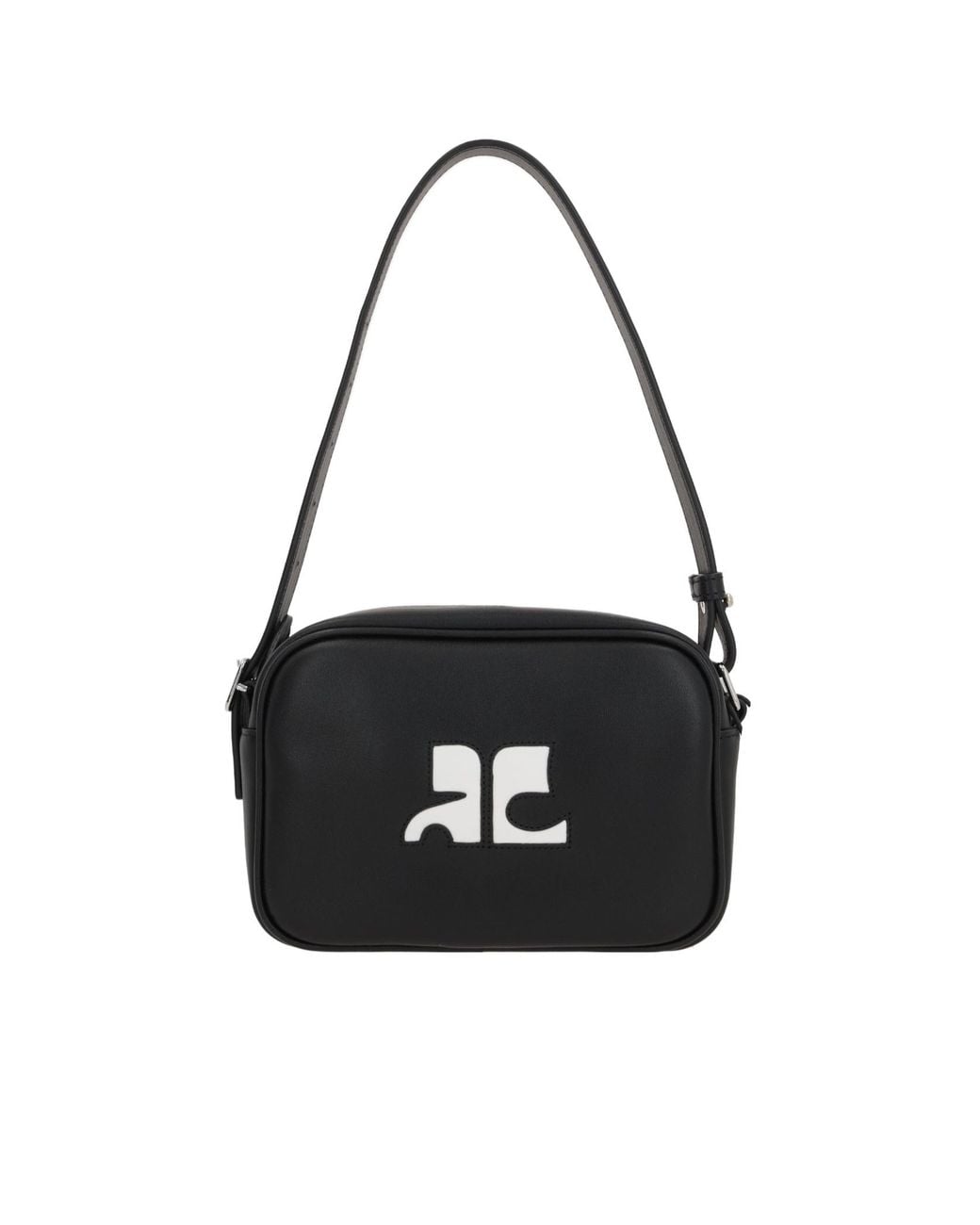 Courreges Black クレージュ リードディション カメラ ショルダー バッグ