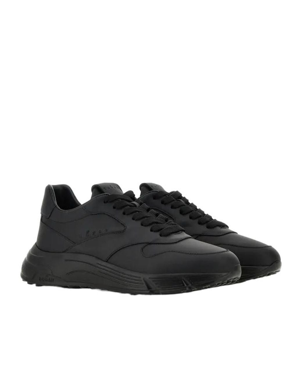 Hogan Black Hyperlight Lace-Up Sneakers for men