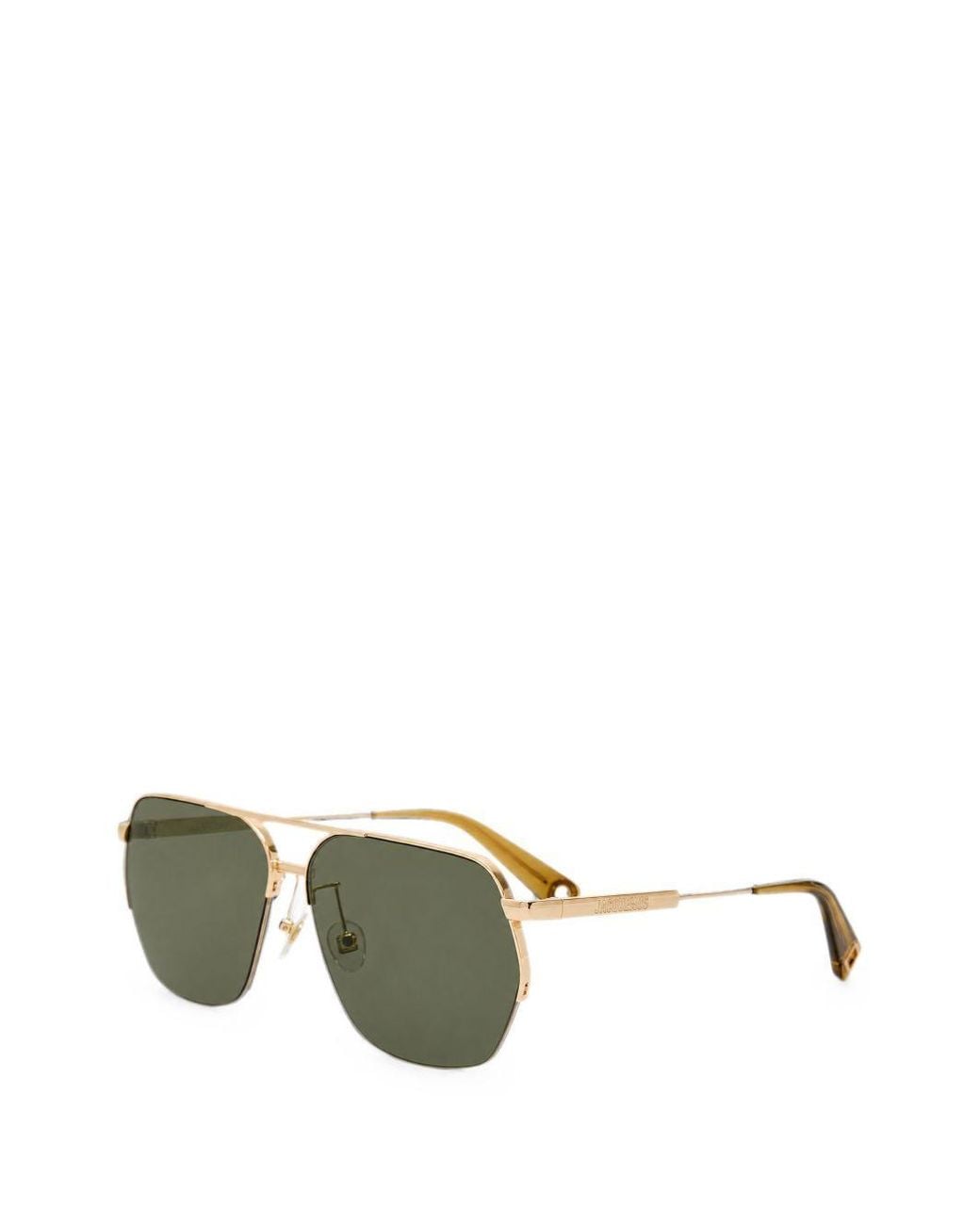 Jacquemus Green Geometric-Frame Sunglasses for men