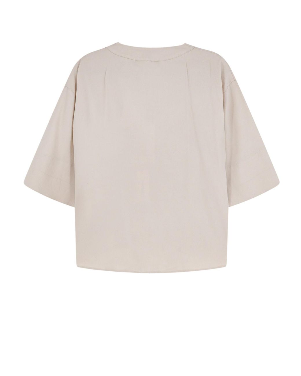 Max Mara White Sospiro V-Neck Top
