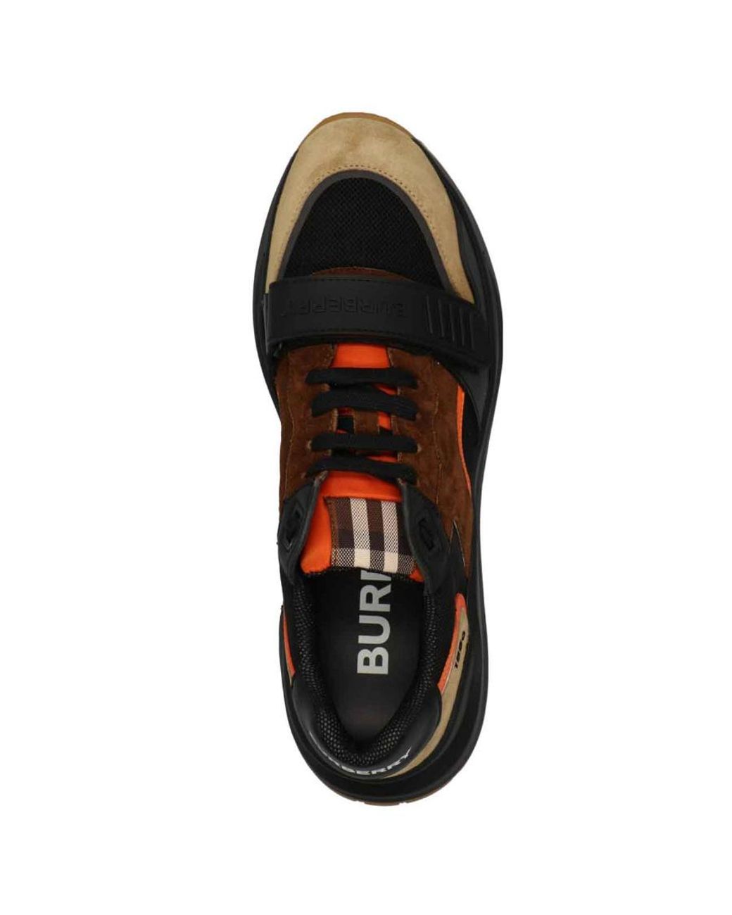 Burberry Black Logo Low Upper Board Shoes for men
