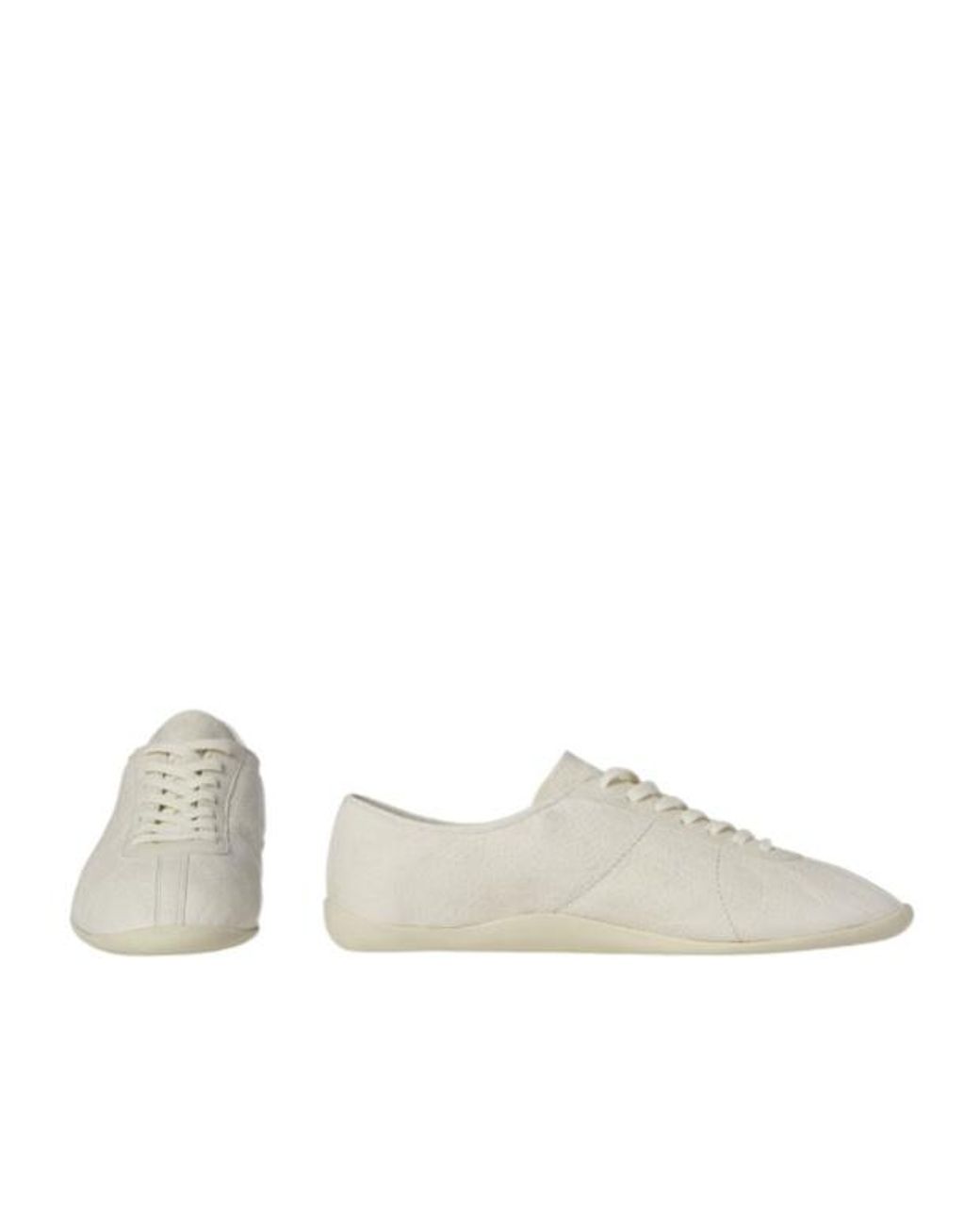 The Row White Clement Leather Sneakers for men