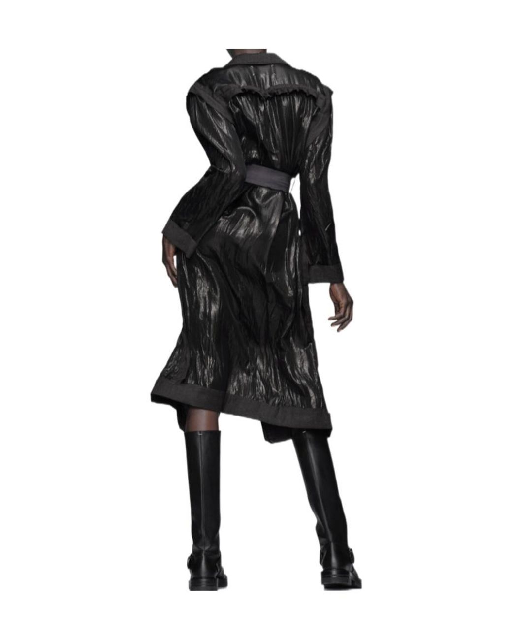 Maison Margiela Black Trench Dress