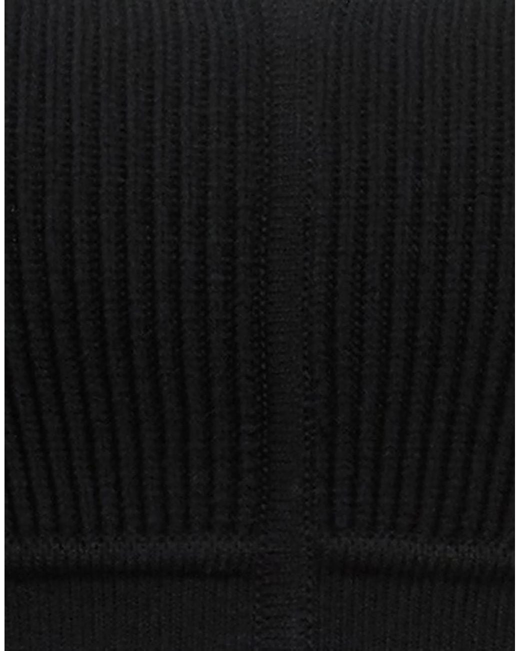 Rick Owens Black Minimalist Knit Tube Top
