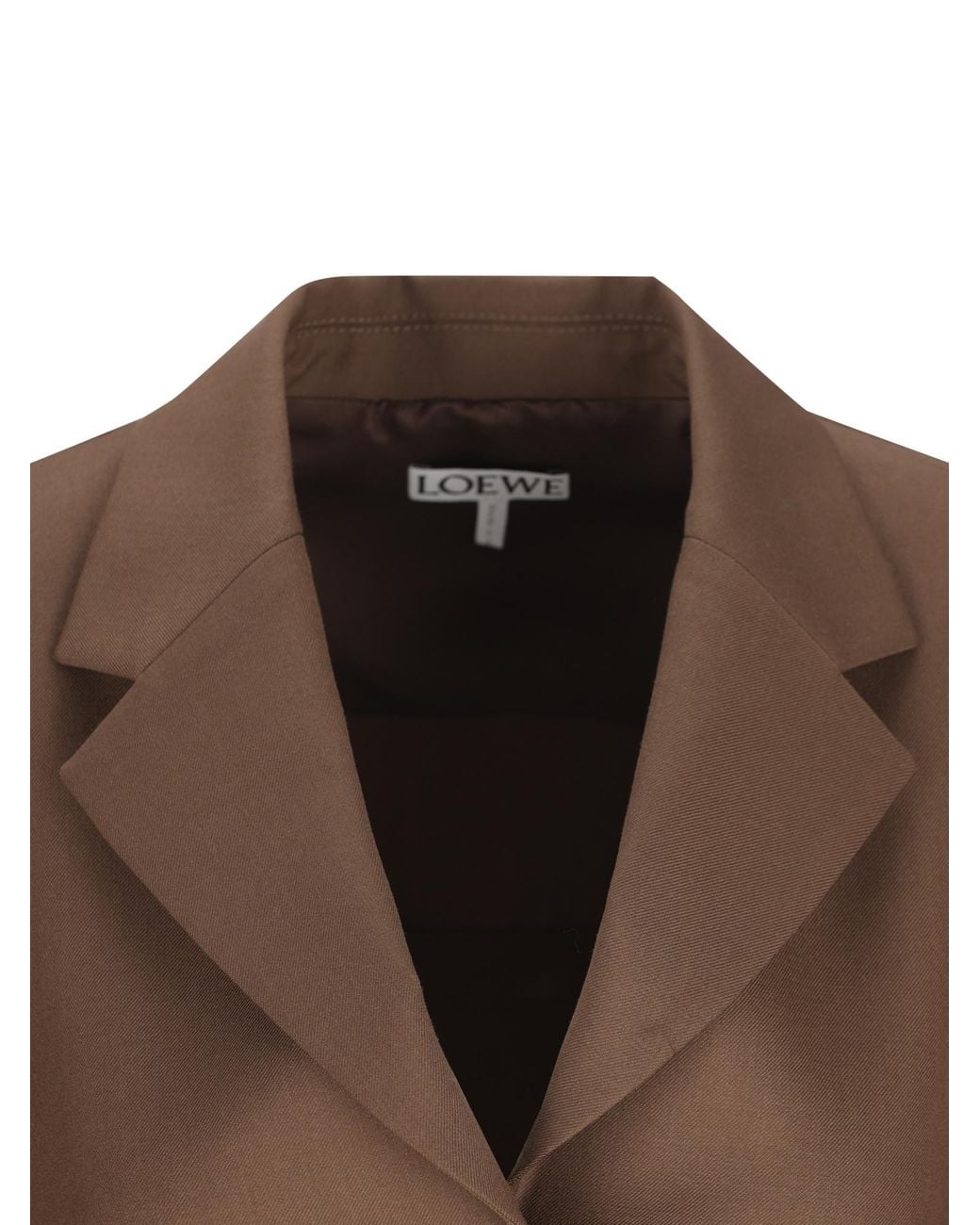 Loewe Brown Open Back Tailored Jacket