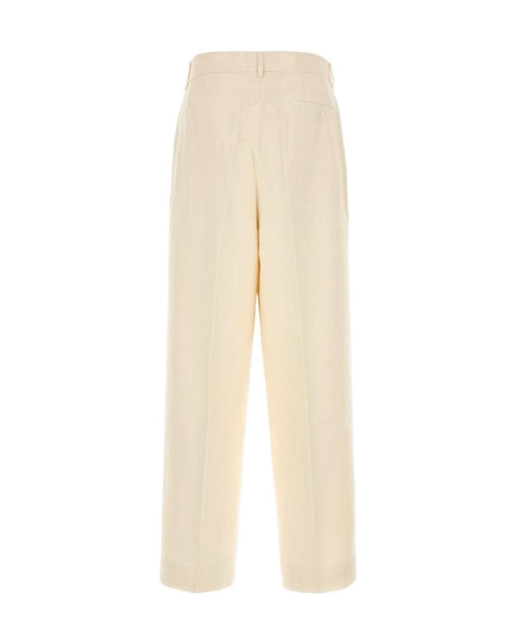 Bode Natural Slub Weave Wide-Leg Pants for men