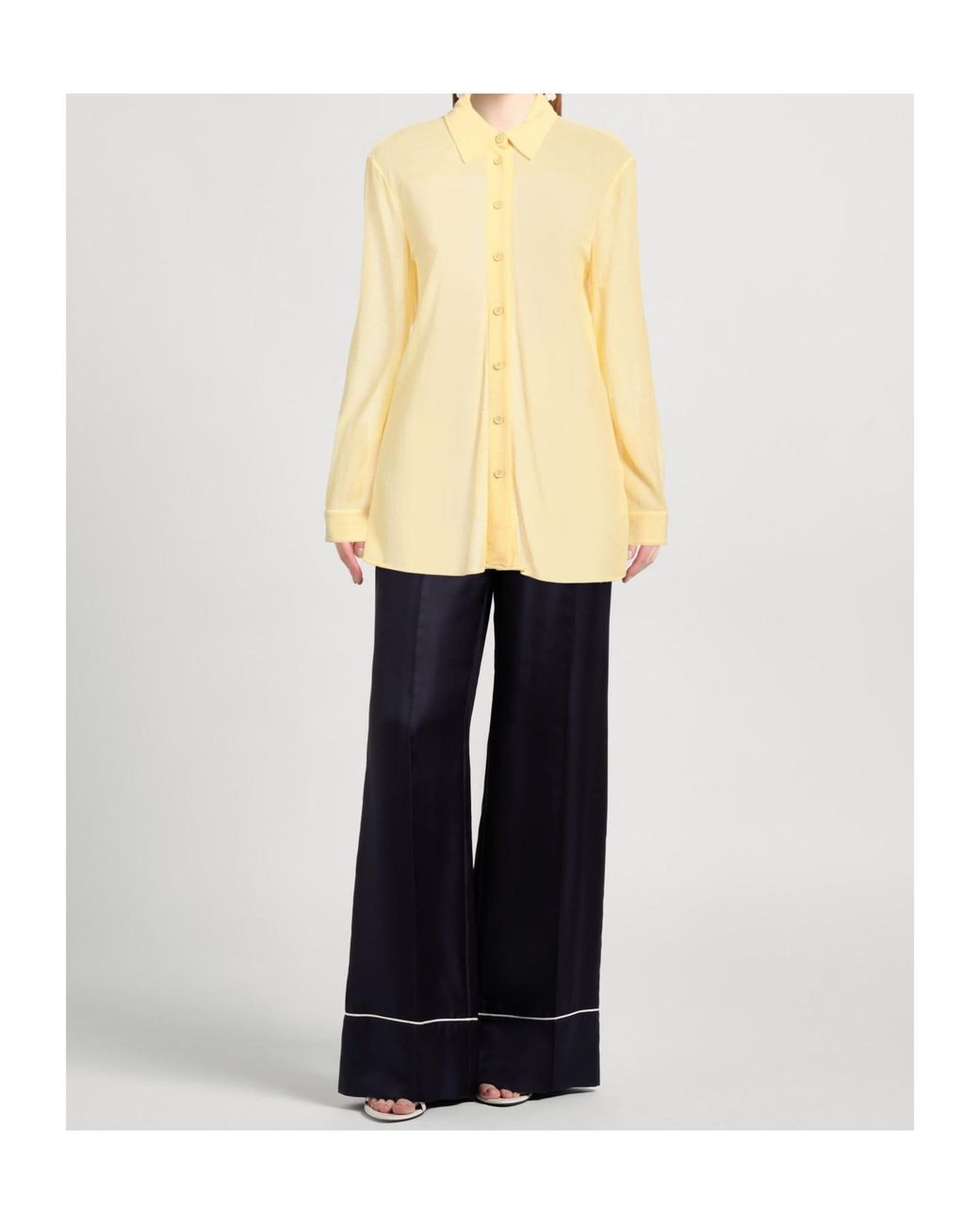 Burberry Yellow Long Sleeve Shirt