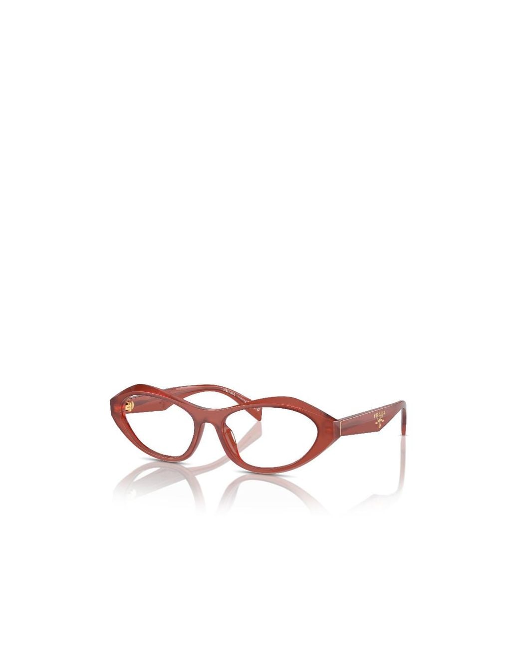 Prada White Eyewear Cat-Eye Glasses