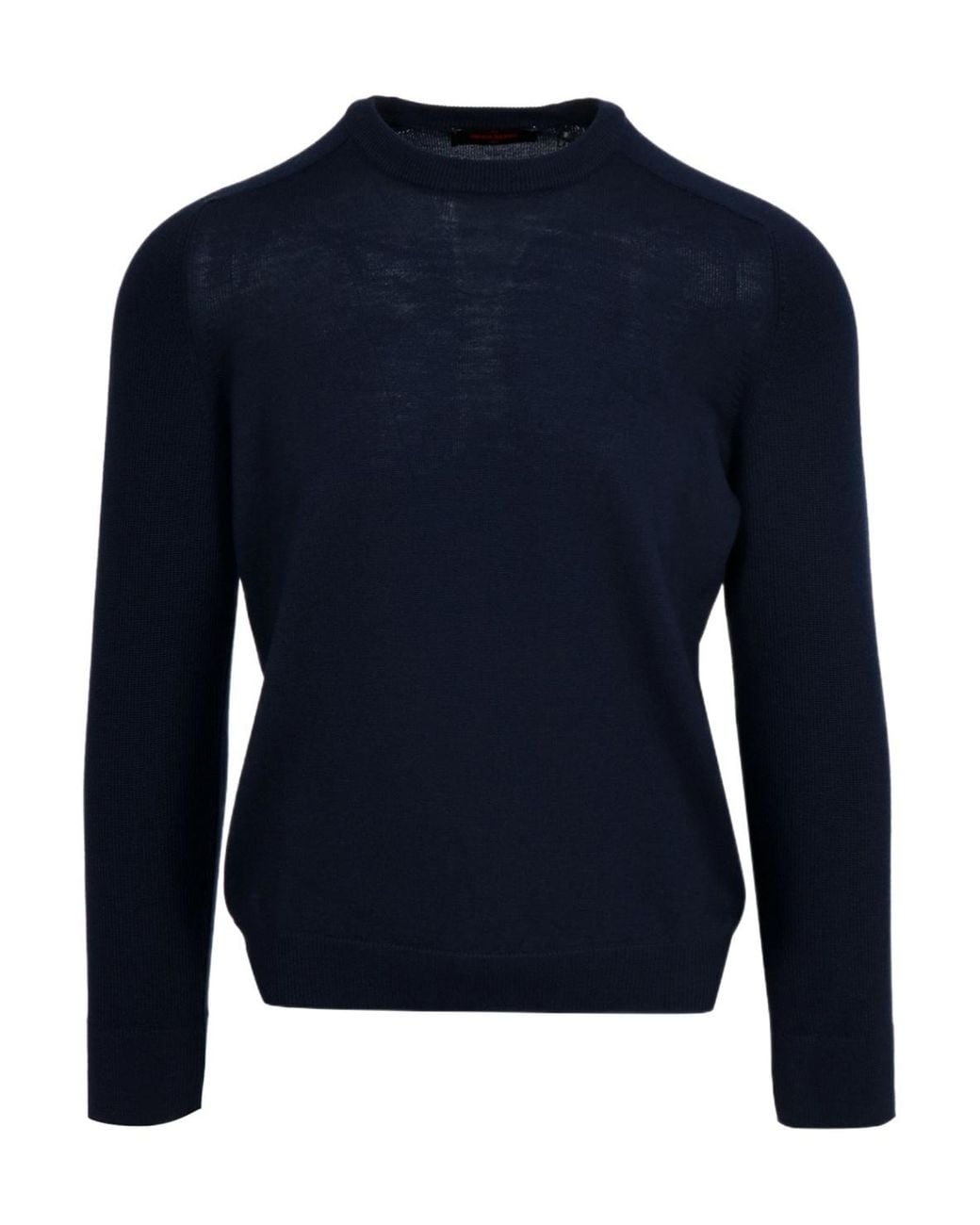 Gran Sasso Blue Ribbed Knitwear for men
