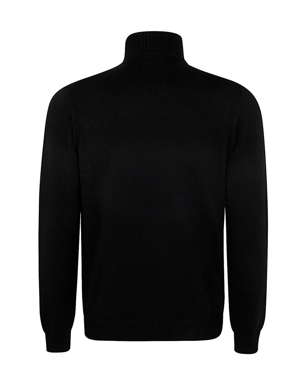 Nuur Black Long-Sleeve Sweater for men