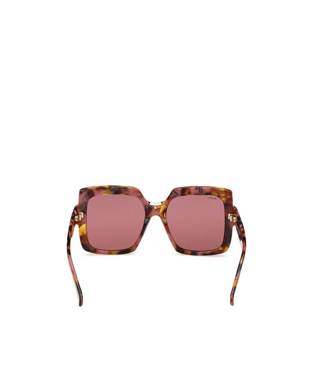 Max Mara Pink Square Frame Sunglasses
