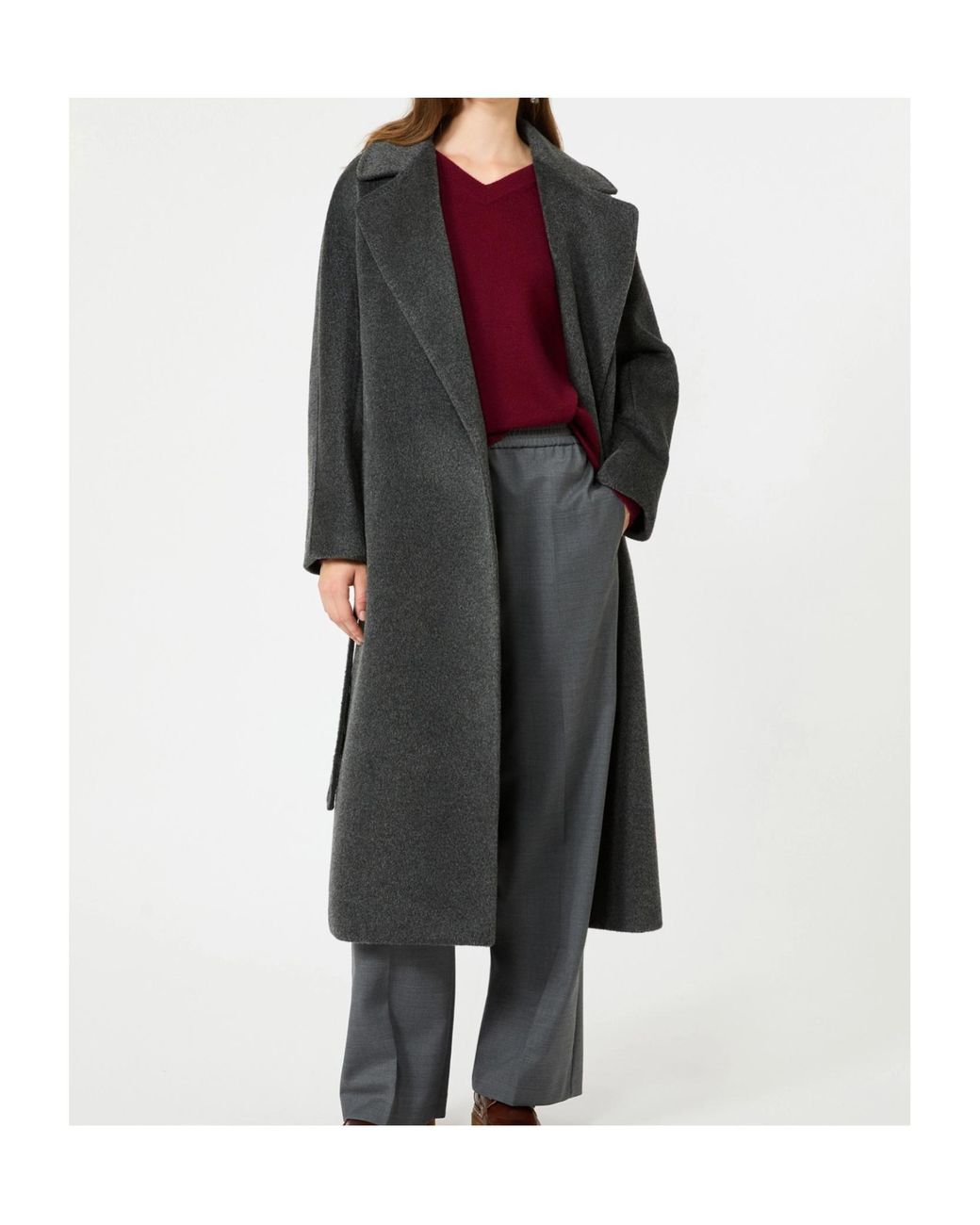 Weekend by Maxmara Black Wkdtempera Belted Coat