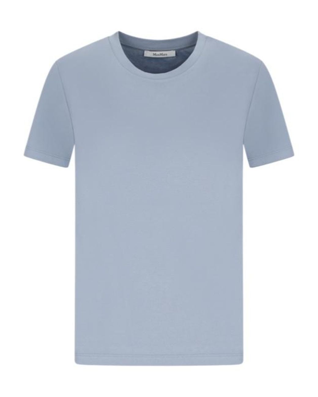Max Mara Blue Madia Logo-Embroidered T-Shirt
