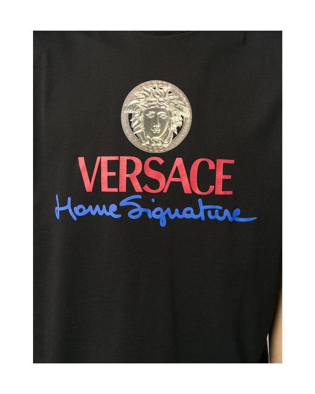 Versace Black Medusa Logo T-Shirt for men