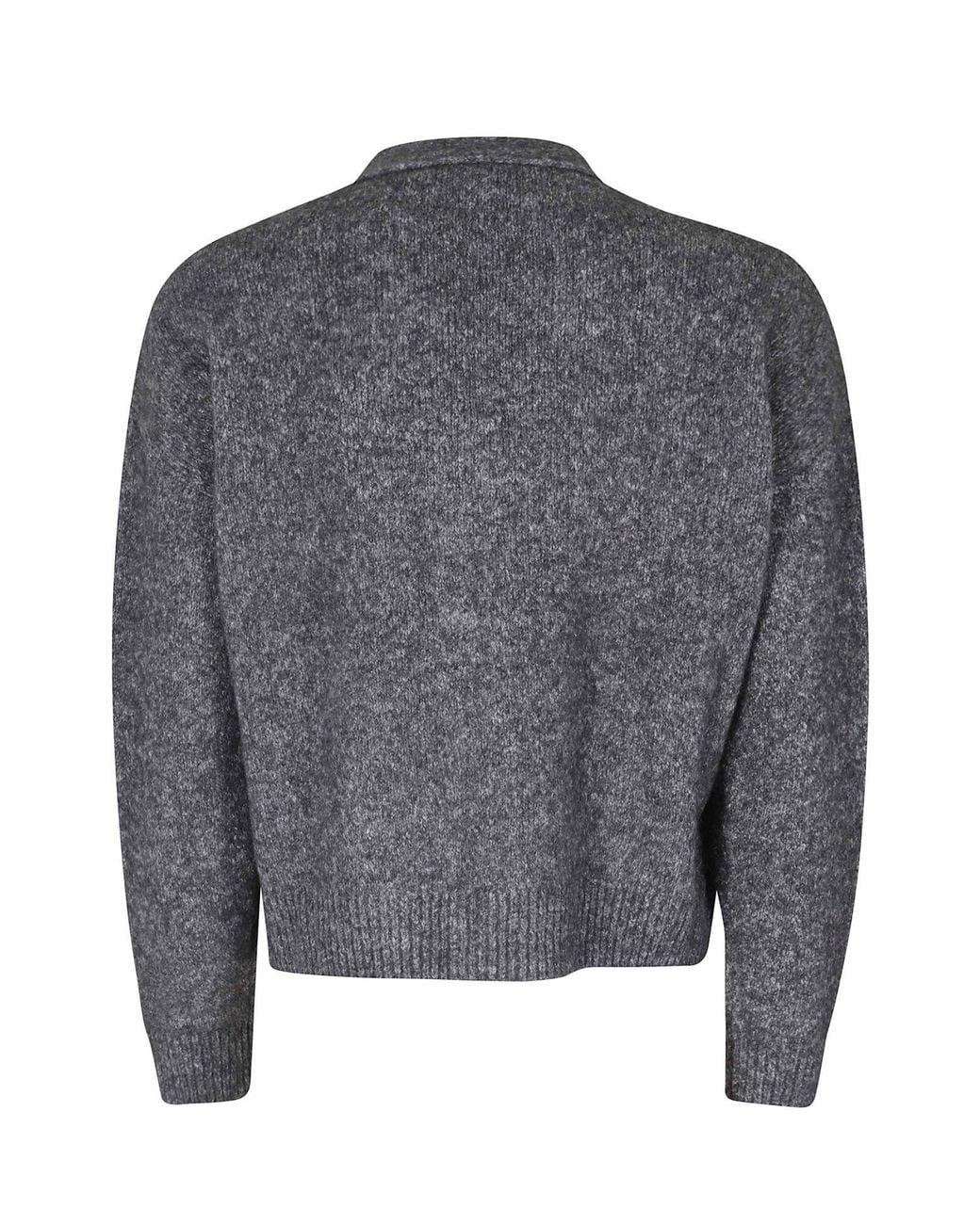 Weekend by Maxmara Gray Long-Sleeve Knit Top