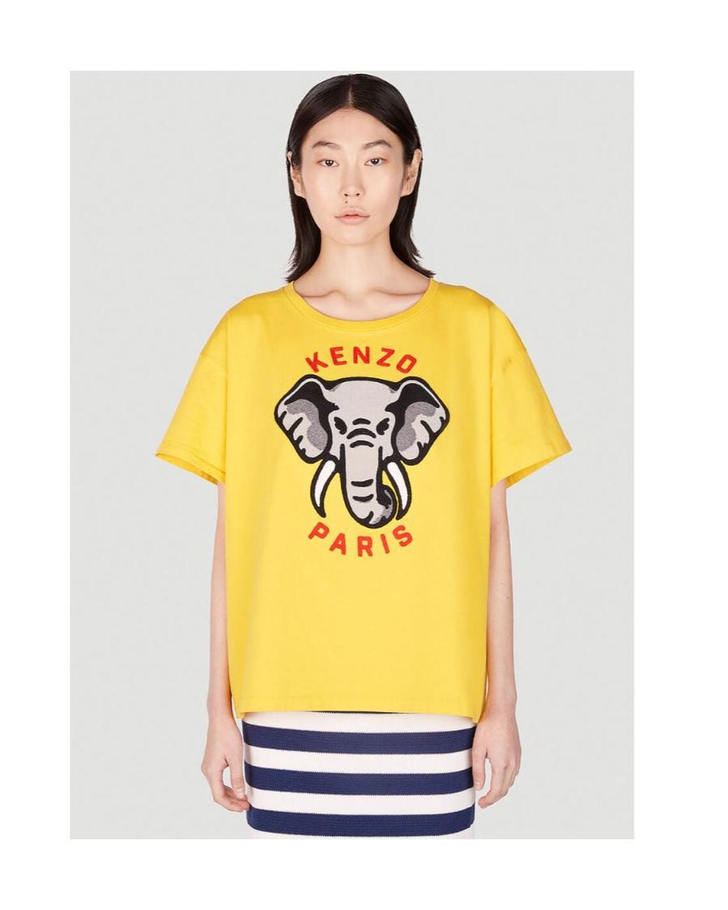 KENZO Yellow Embroidered Logo T-Shirt