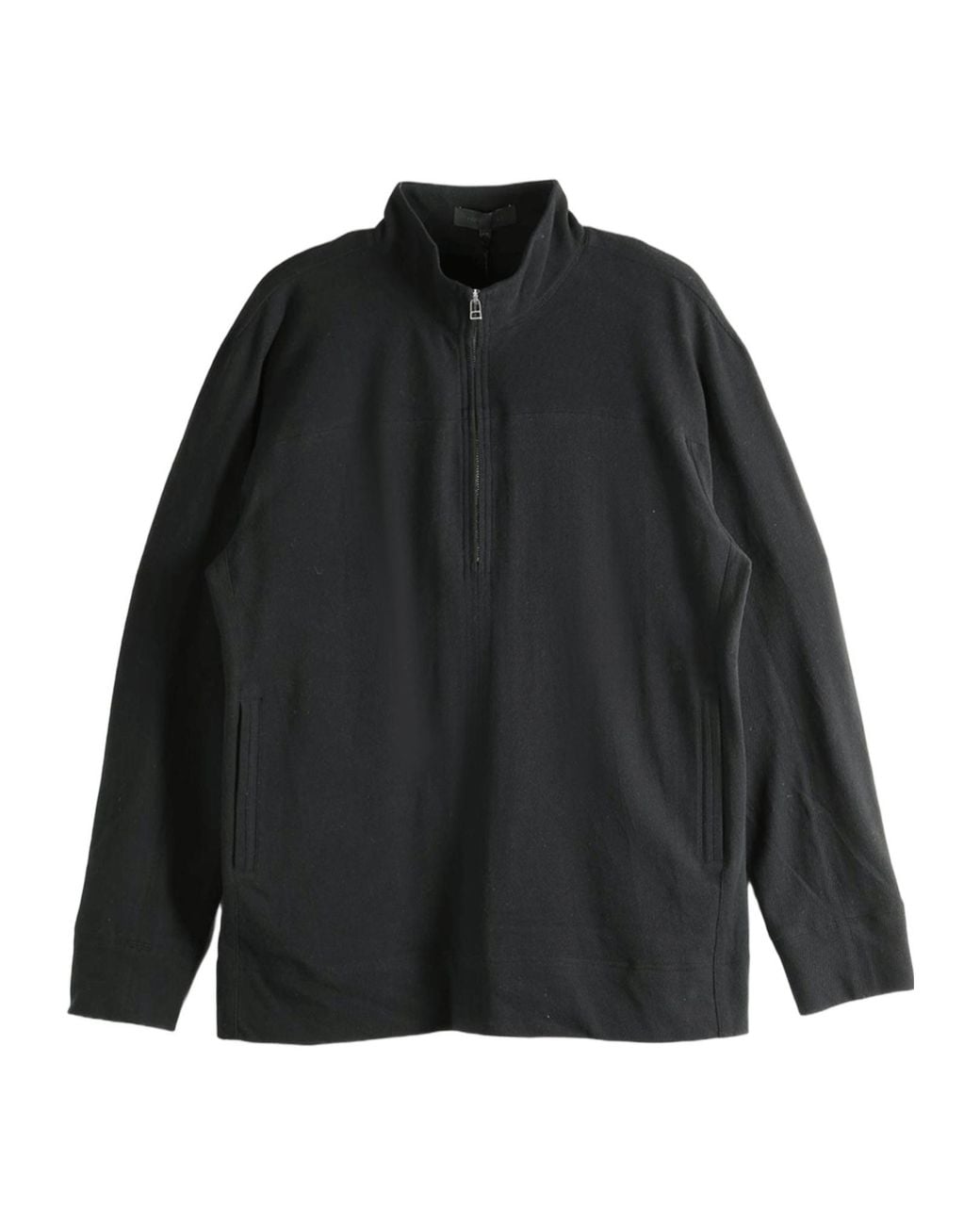 Omar Afridi Black Quarter-Zip Sweatshirt for men
