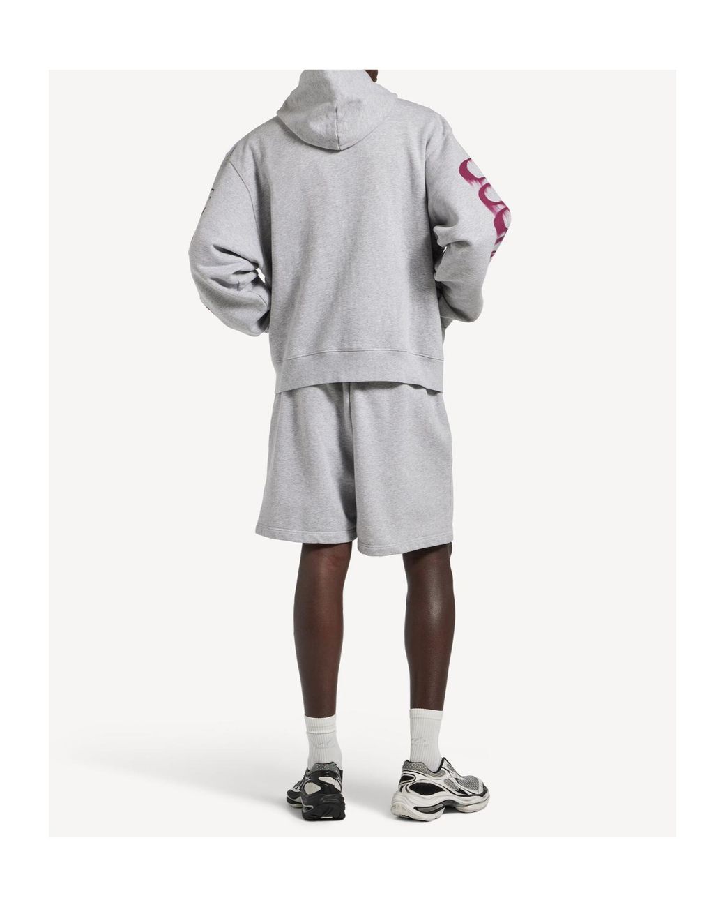 Balenciaga Multicolor Wet Brush Oversized Zip-Up Hoodie for men