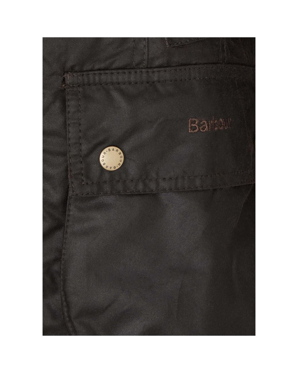 Barbour Black Slim Fit Wax Jacket