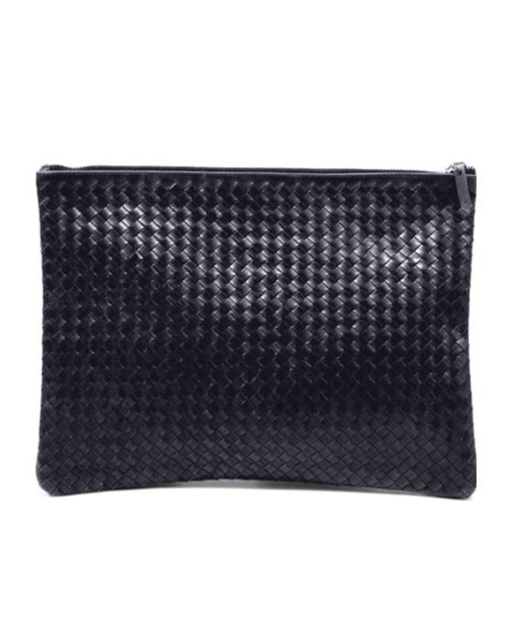Dragon Diffusion Blue Woven Leather Clutch Bag