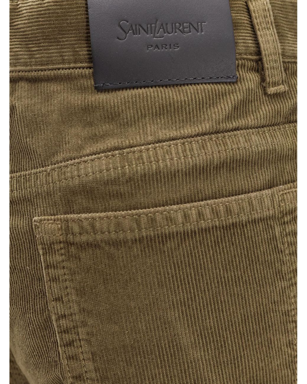 Saint Laurent Green Clyde High Waist Pants