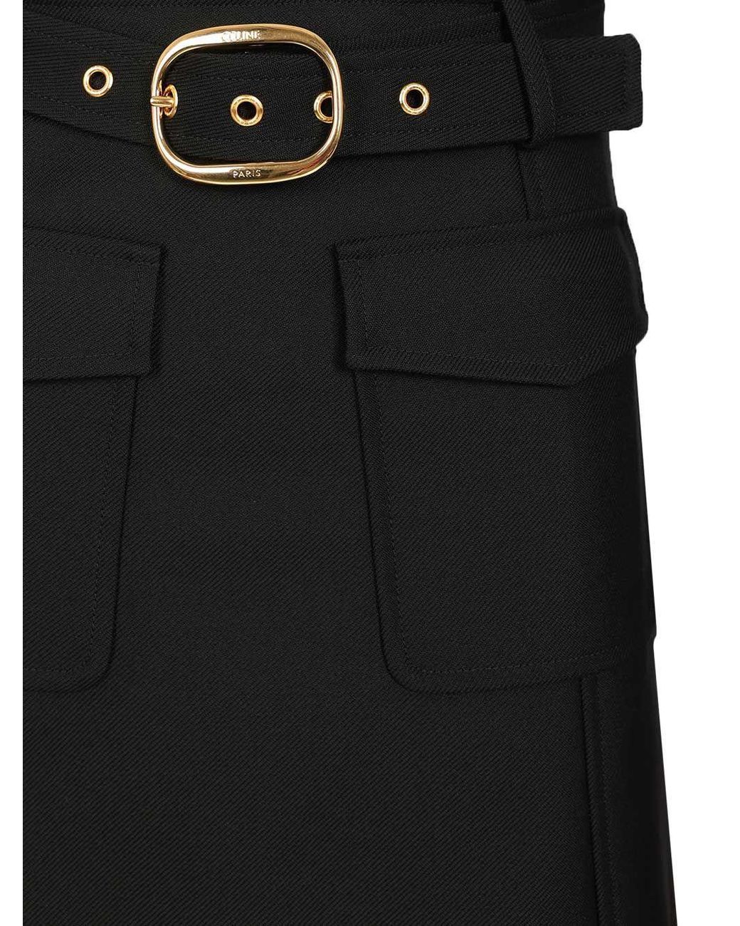 Céline Black Mini Skirt