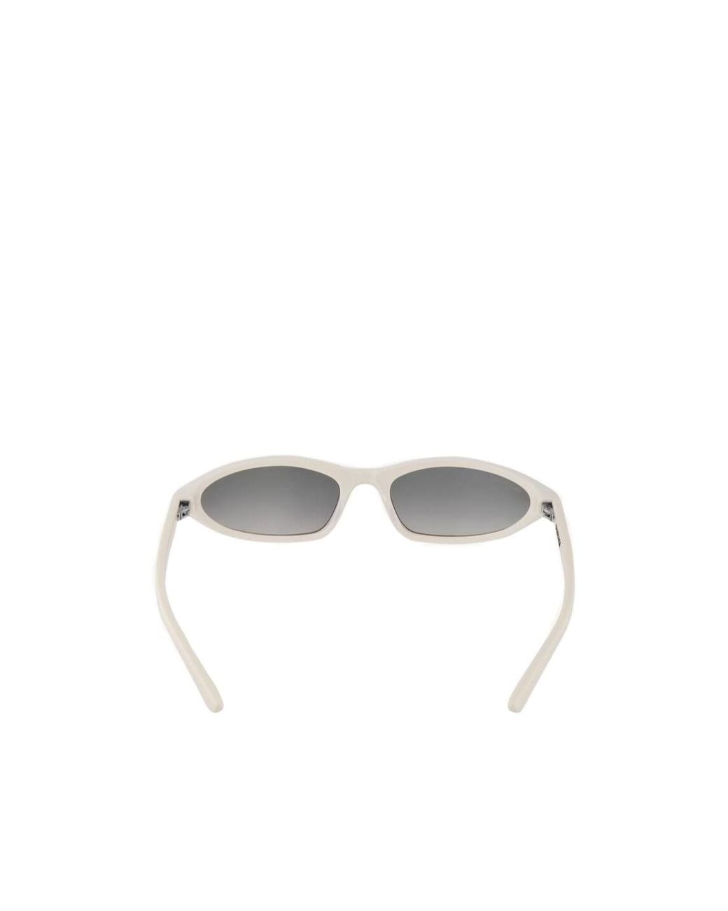 Balenciaga White バレンシアガ アイウェア キャットアイ フレーム サングラス