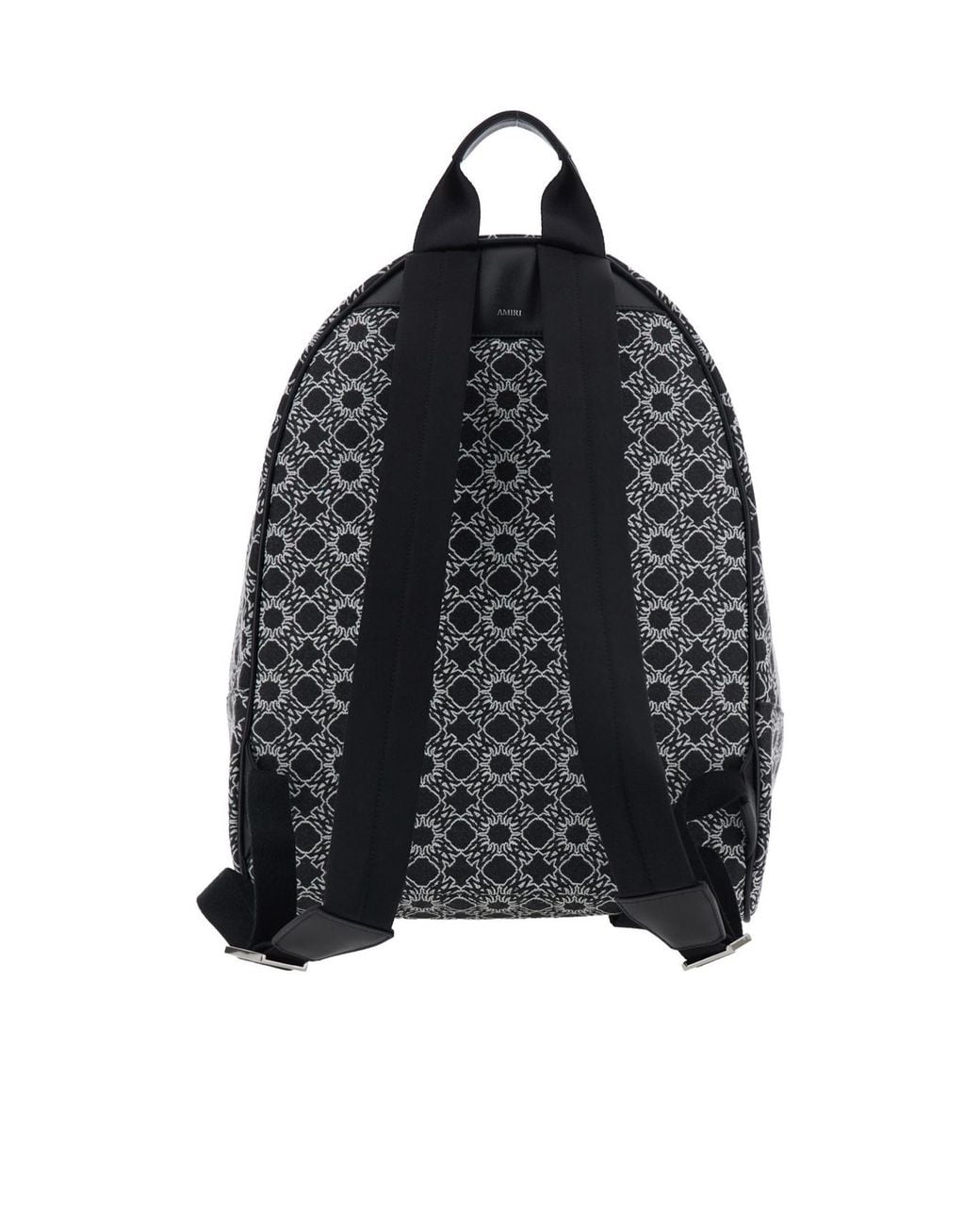 Amiri Gray Ma Quad Logo Print Backpack for men