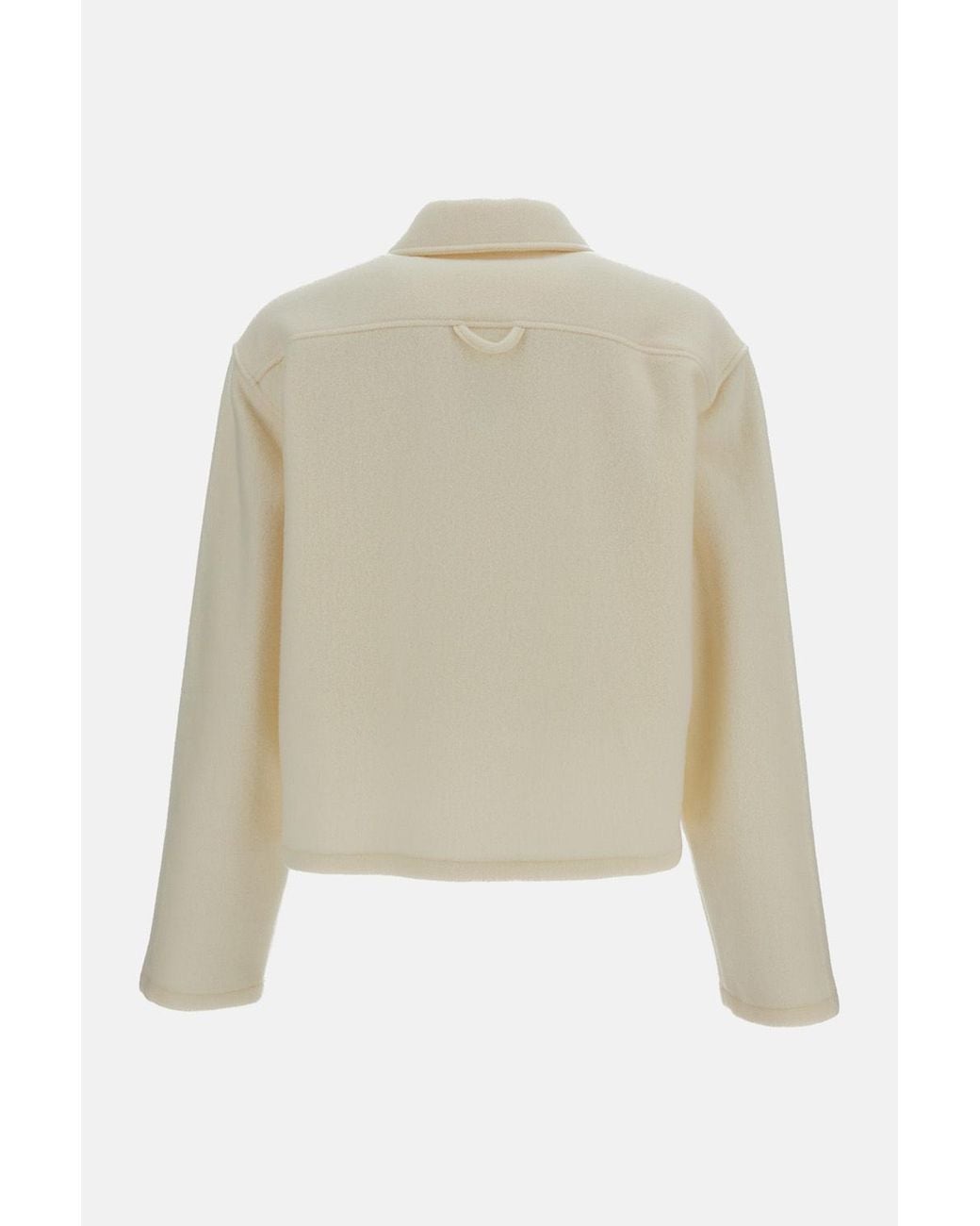 Rier Natural Button Detailed Long-Sleeved Polo Shirt for men